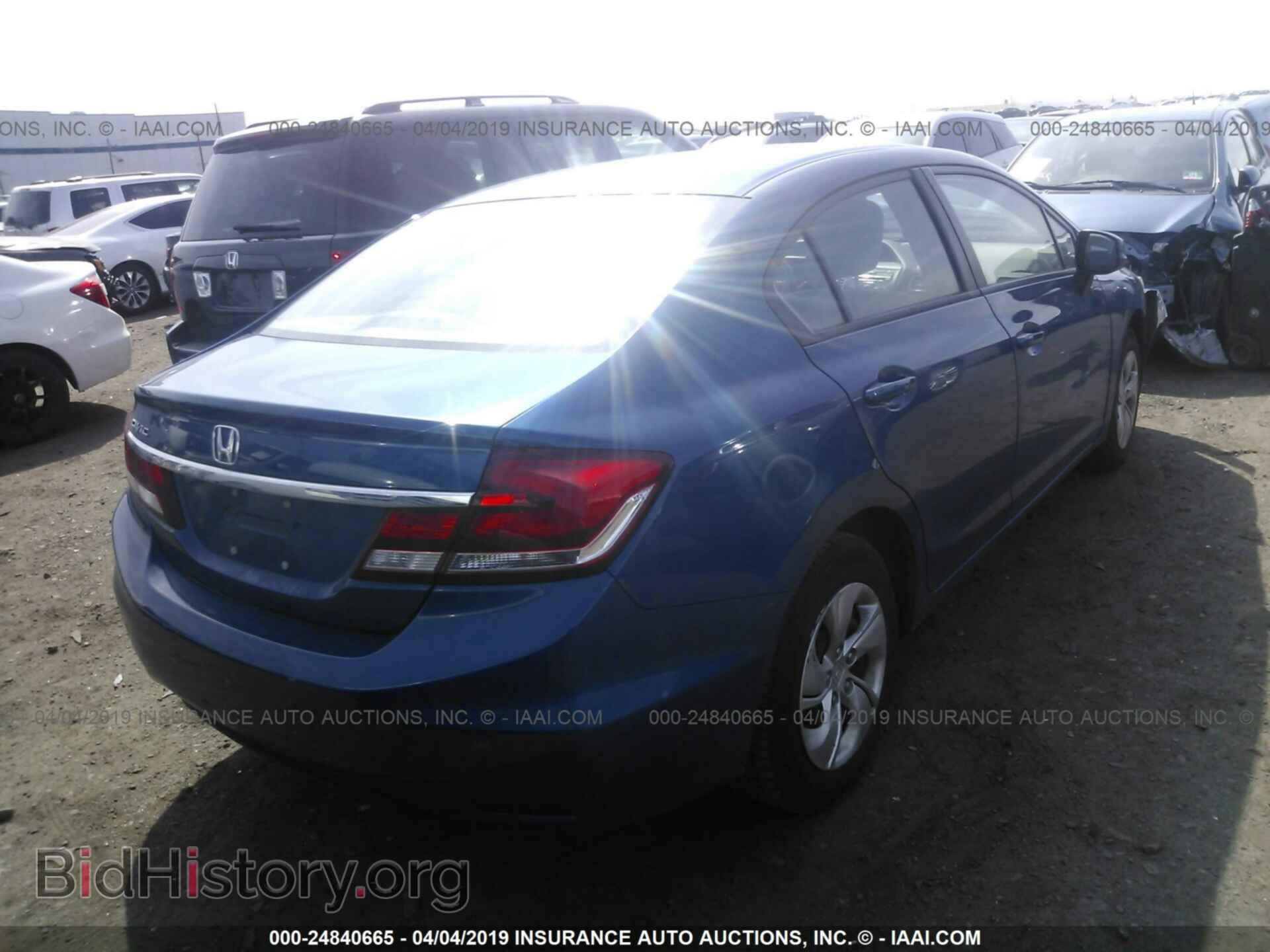 2013 HONDA CIVIC - VIN: 2HGFB2F57DH602836 - Фото 4