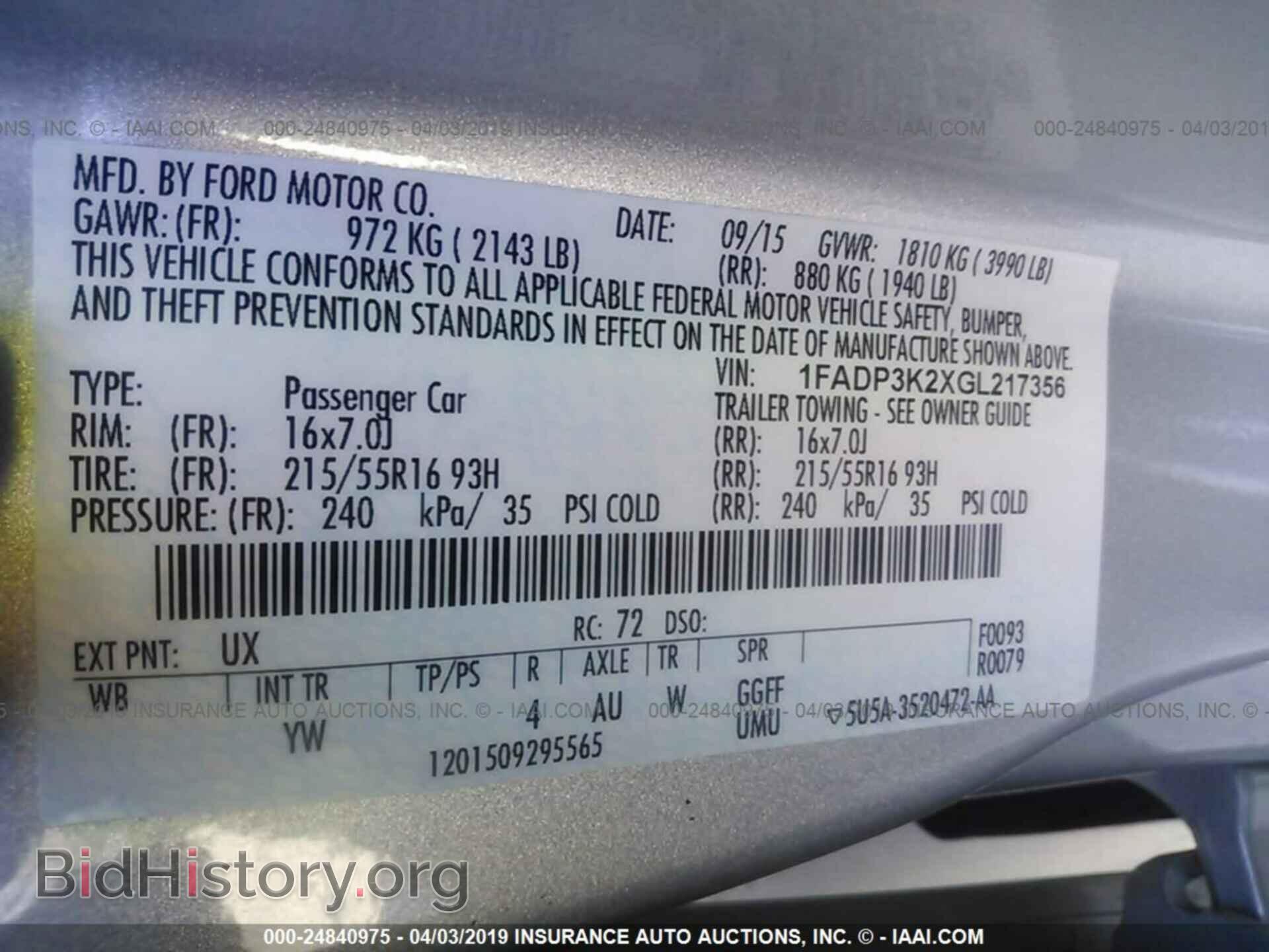 2016 FORD FOCUS - VIN: 1FADP3K2XGL217356 - Photo 9
