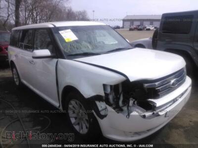 2012 Ford FLEX SEL, белый — VIN 2FMGK5CC6CBD14634, IAAI