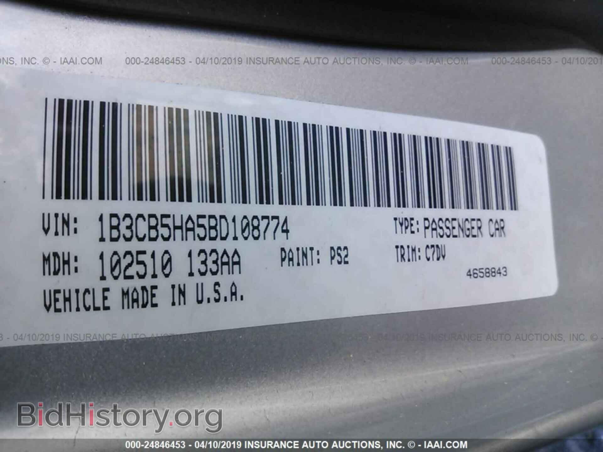 2011 DODGE CALIBER - VIN: 1B3CB5HA5BD108774 - Фото 9