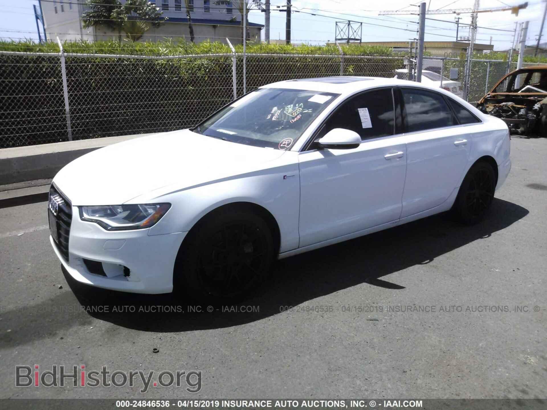 2013 AUDI A6 - VIN: WAUFGAFC4DN044229 - Фото 2