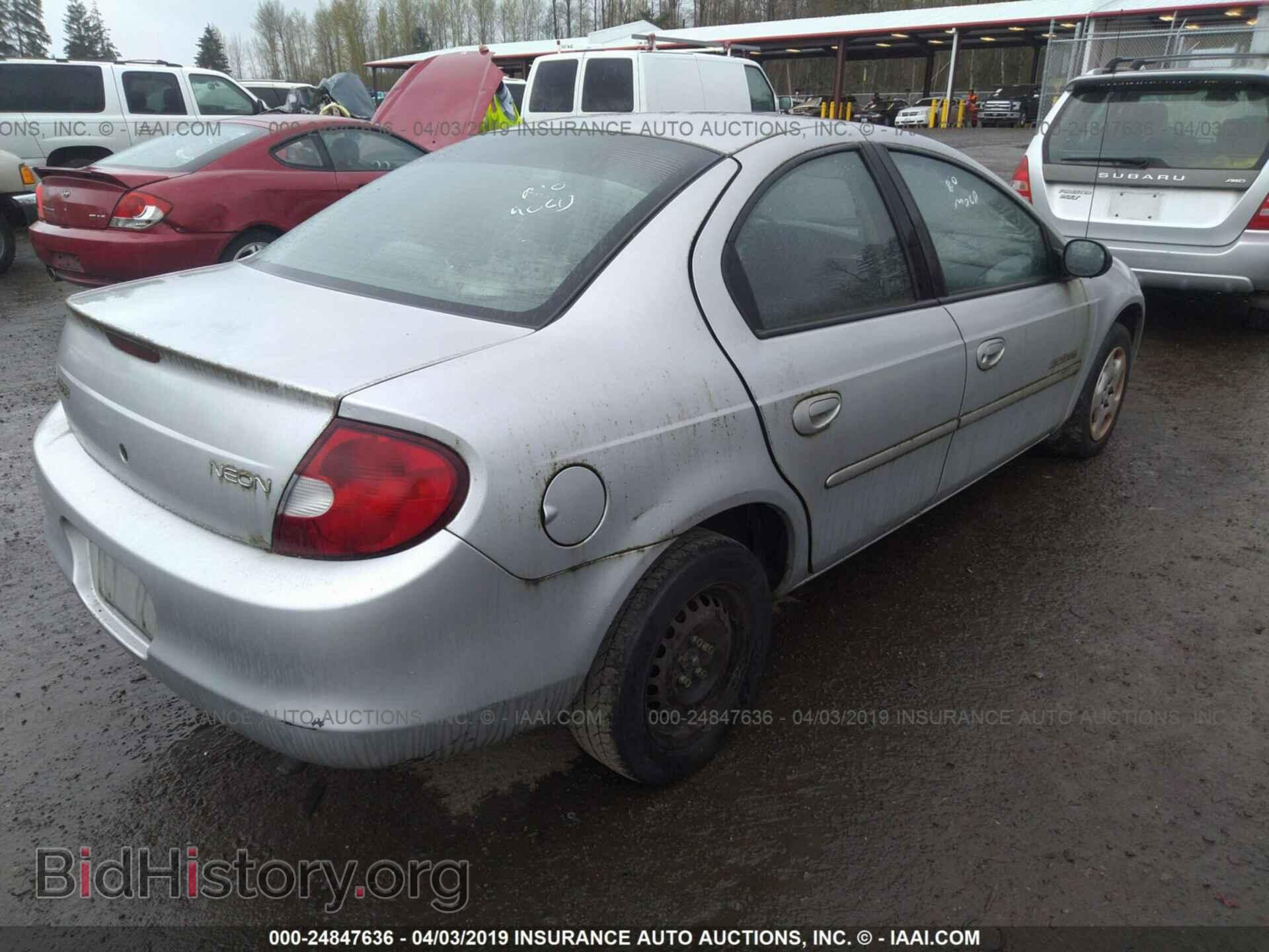 2000 DODGE NEON - VIN: 1B3ES46C3YD725607 - Photo 4