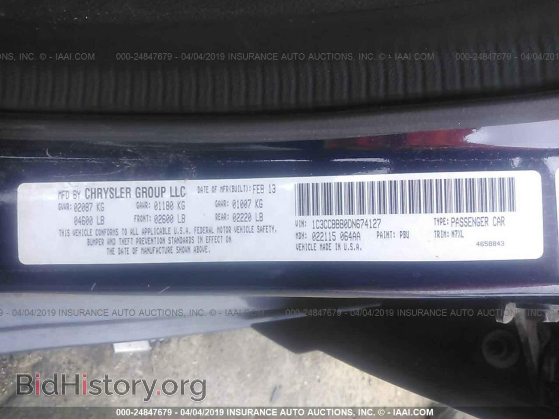 2013 CHRYSLER 200 - VIN: 1C3CCBBB0DN674127 - Photo 9