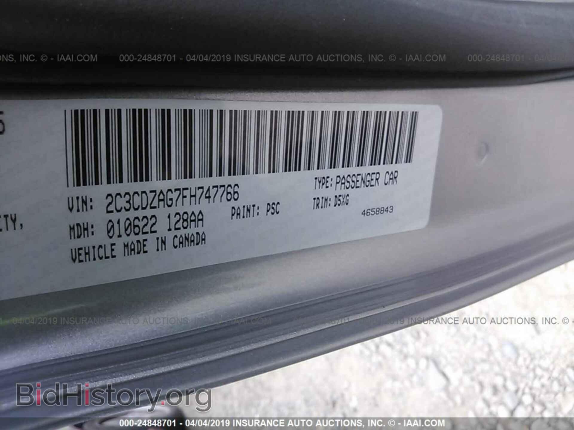 2015 DODGE CHALLENGER - VIN: 2C3CDZAG7FH747766 - Photo 9