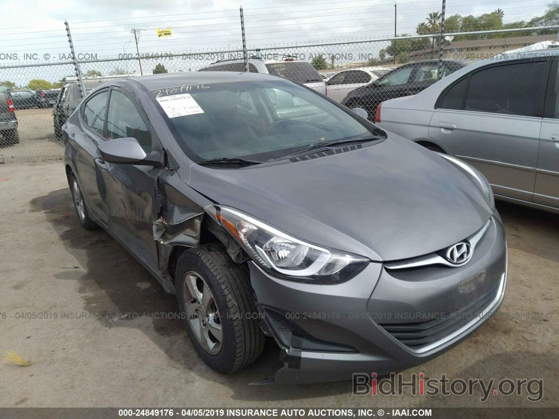 Photo 5NPDH4AE9EH521983 - HYUNDAI ELANTRA 2014