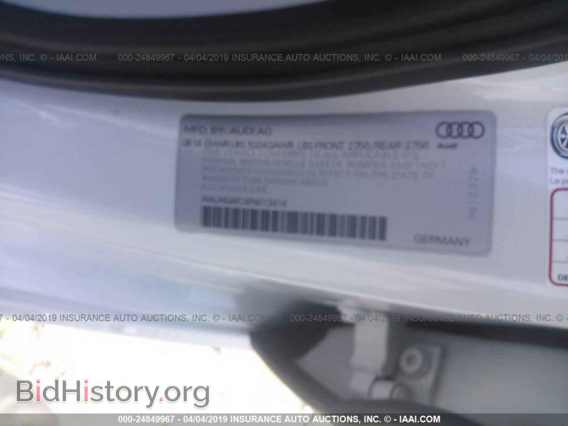 2015 AUDI A6 - VIN: WAUHGAFC4FN013414 - Фото 9