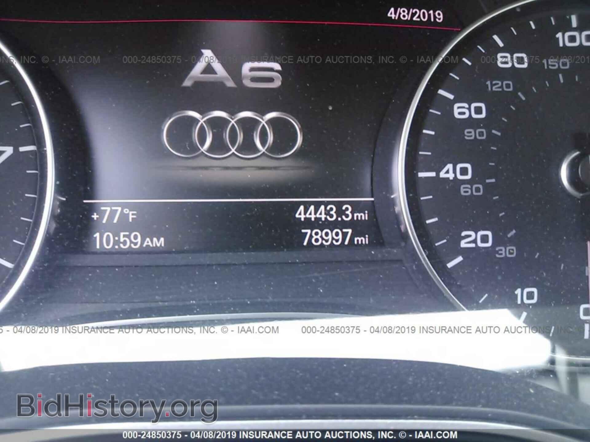 2012 AUDI A6 - VIN: WAUGGAFCXCN177144 - Фото 7