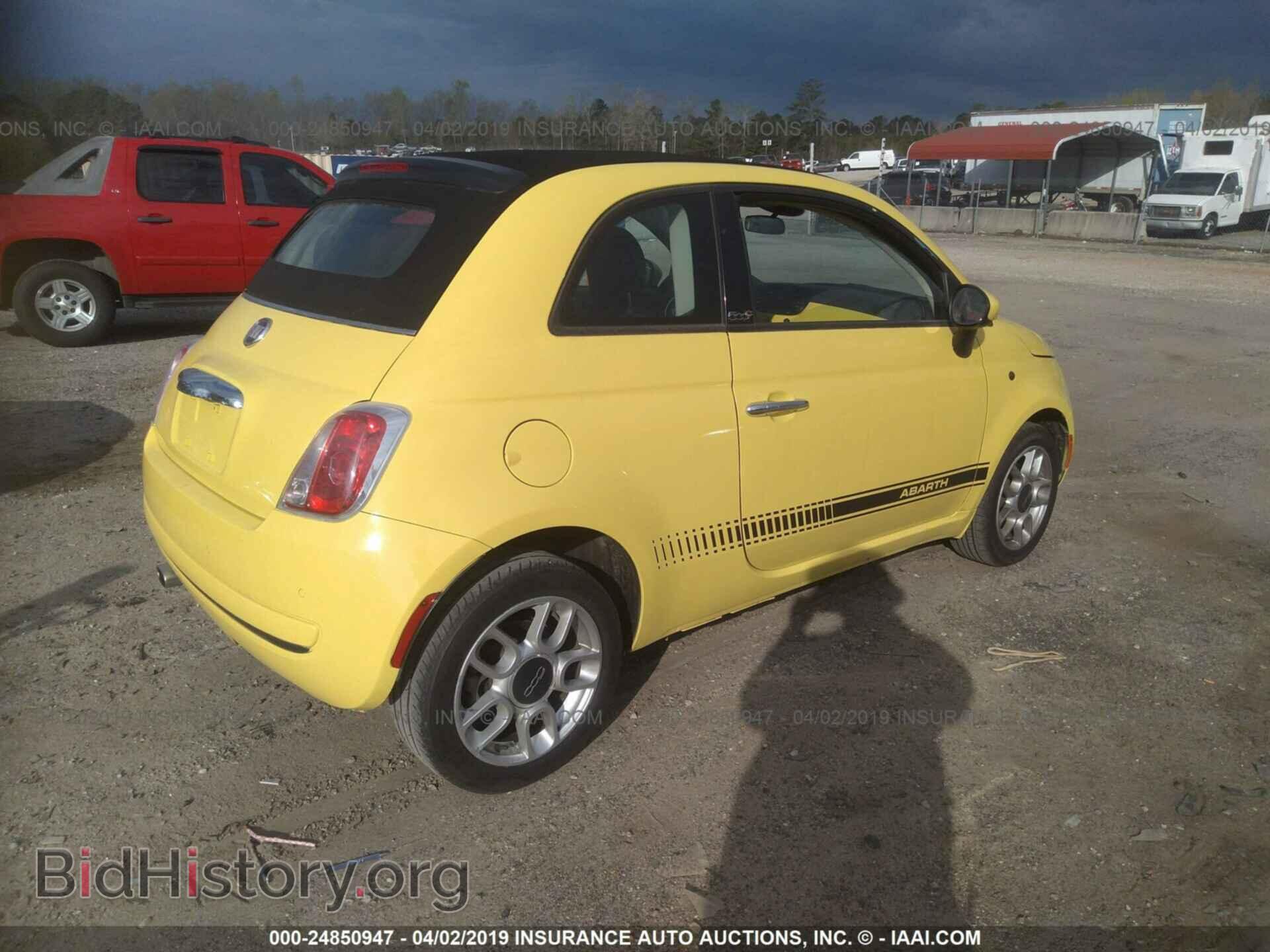 2013 FIAT 500 - VIN: 3C3CFFDRXDT652175 - Фото 4