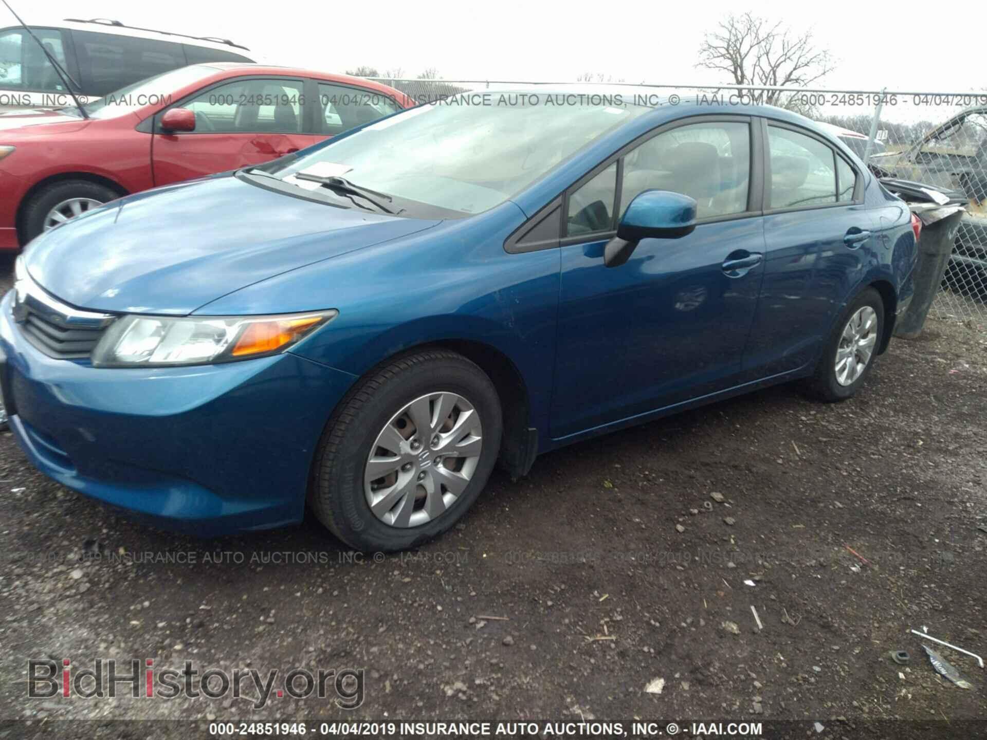 2012 HONDA CIVIC - VIN: 2HGFB2F52CH512427 - Фото 2
