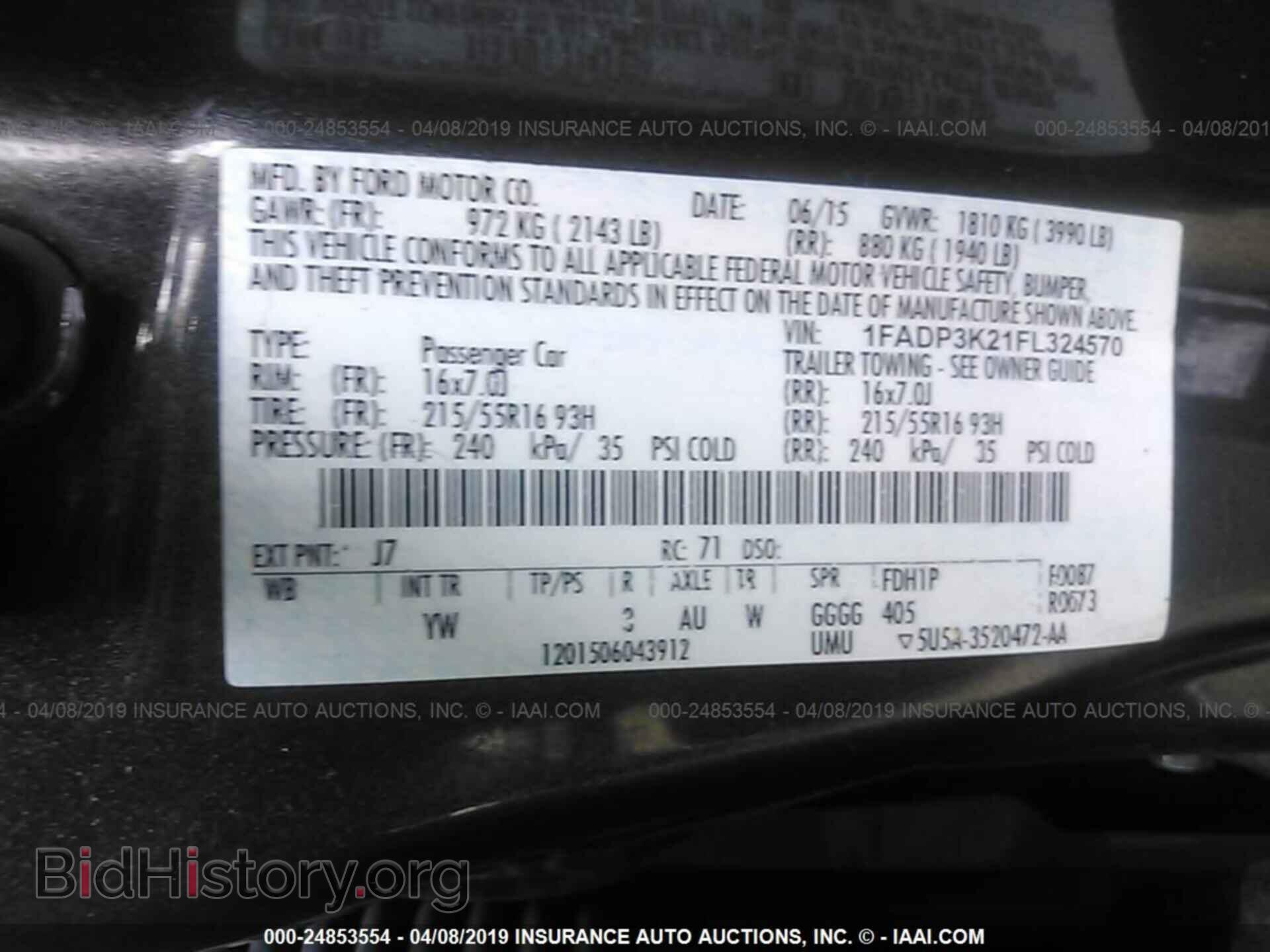 2015 FORD FOCUS - VIN: 1FADP3K21FL324570 - Photo 9