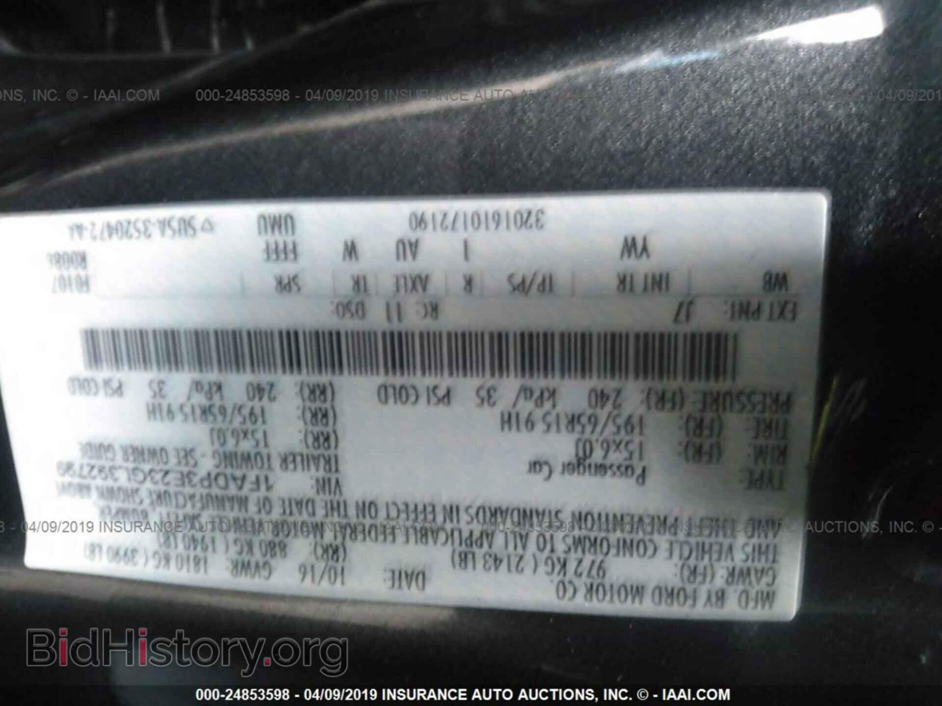 2016 FORD FOCUS - VIN: 1FADP3E23GL392799 - Photo 9
