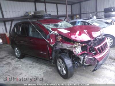 2012 Jeep COMPASS Latitude, red — VIN 1C4NJDEB4CD621422, IAAI