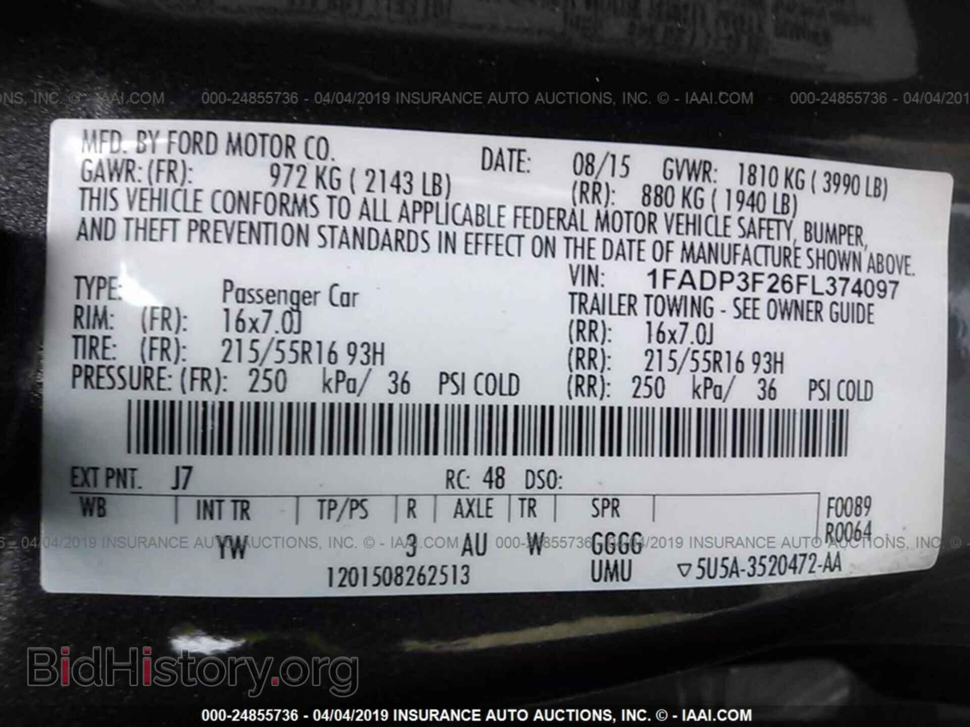 2015 FORD FOCUS - VIN: 1FADP3F26FL374097 - Photo 9