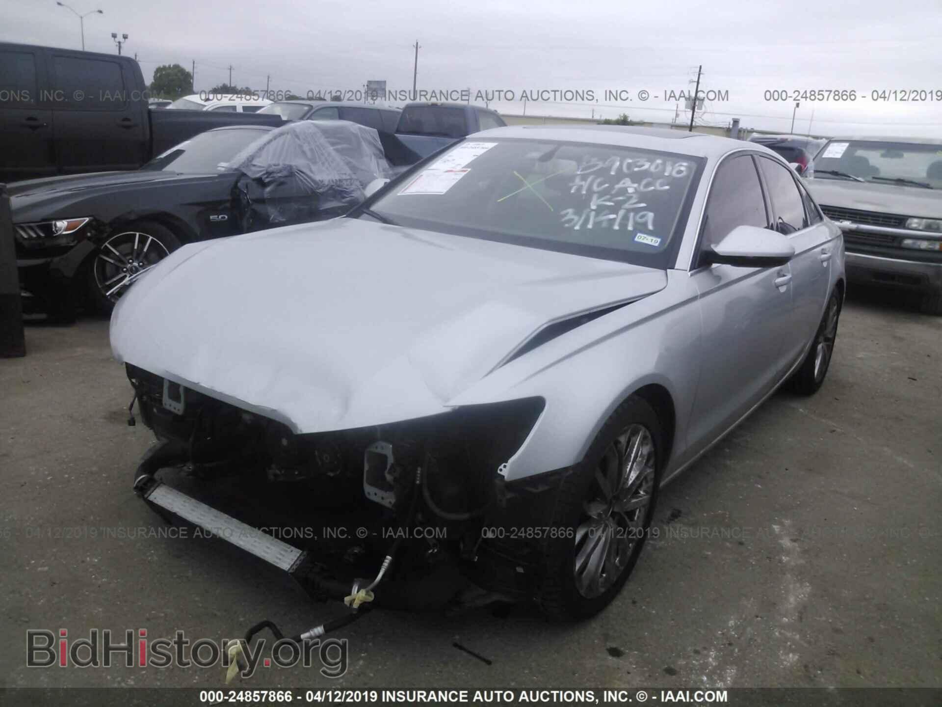 2013 AUDI A6 - VIN: WAUGFAFC3DN026280 - Фото 2