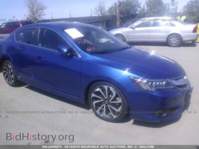 2017 Acura ILX Premium Style/Tech Style, синий — VIN 19UDE2F88HA014439, IAAI