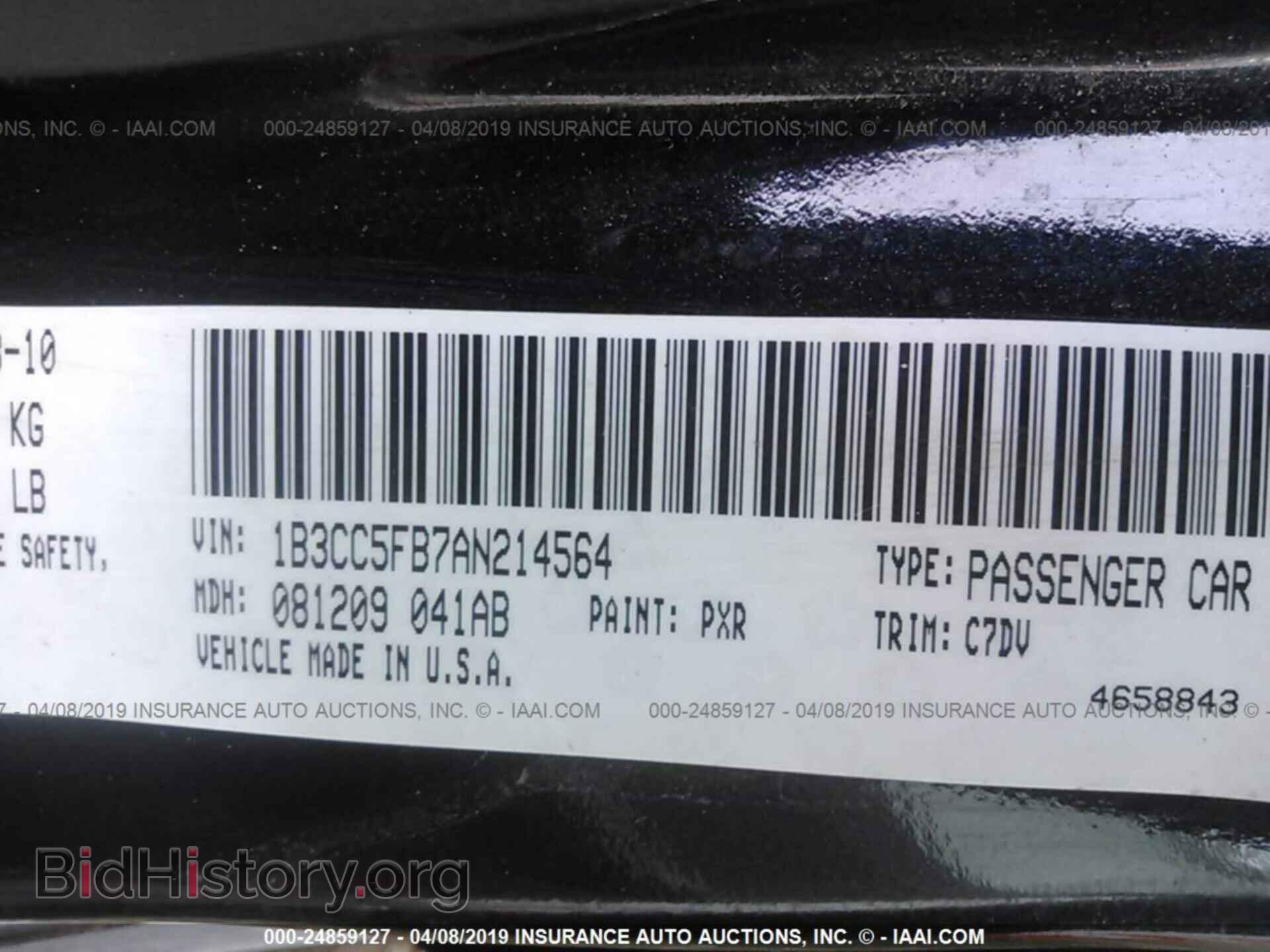 2010 DODGE AVENGER - VIN: 1B3CC5FB7AN214564 - Photo 9