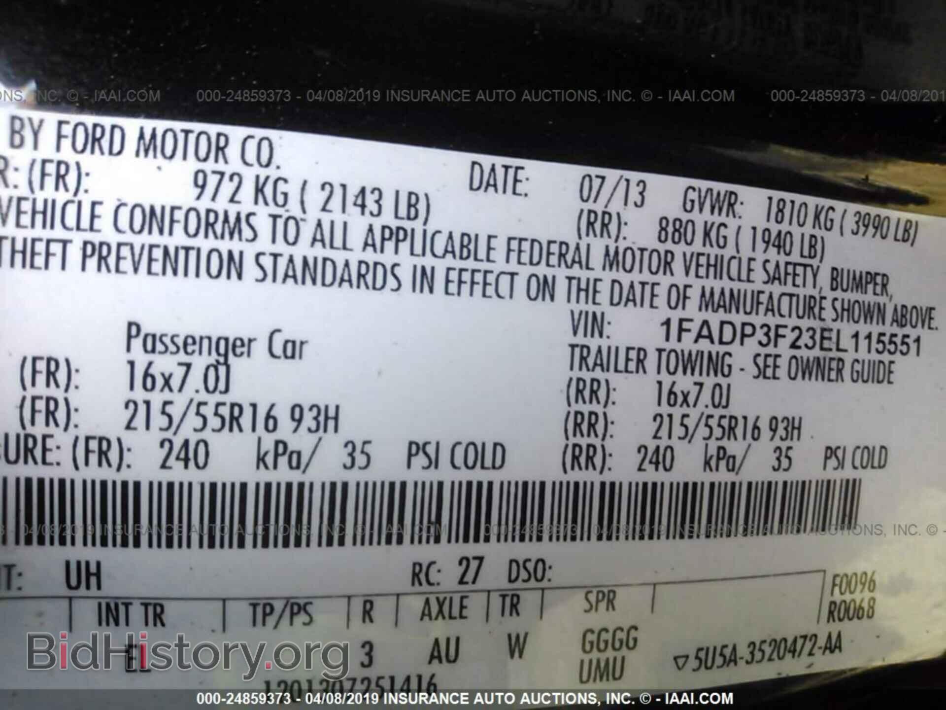2014 FORD FOCUS - VIN: 1FADP3F23EL115551 - Photo 9