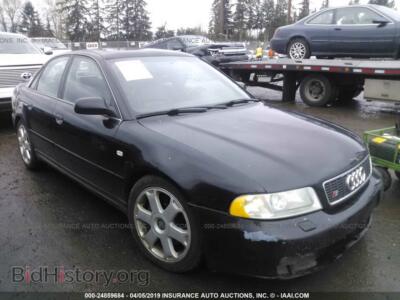 2000 Audi S4 2.7 Quattro, black — VIN WAUDD68D9YA048356, IAAI