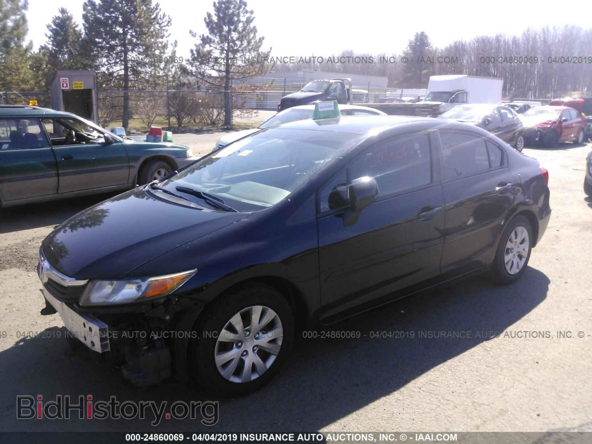 2012 HONDA CIVIC - VIN: 2HGFB2F53CH587119 - Фото 2