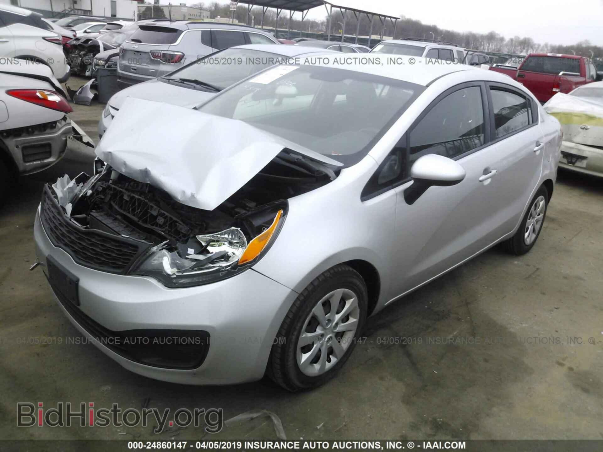 2013 KIA RIO - VIN: KNADM4A35D6152099 - Фото 2