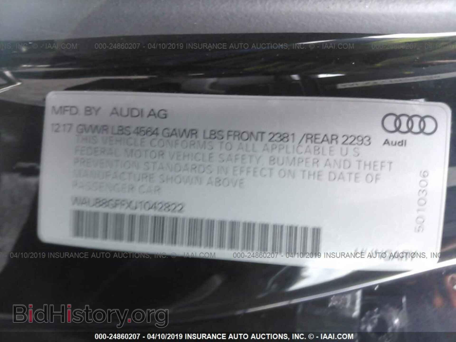 2018 AUDI A3 - VIN: WAUB8GFFXJ1042822 - Фото 9