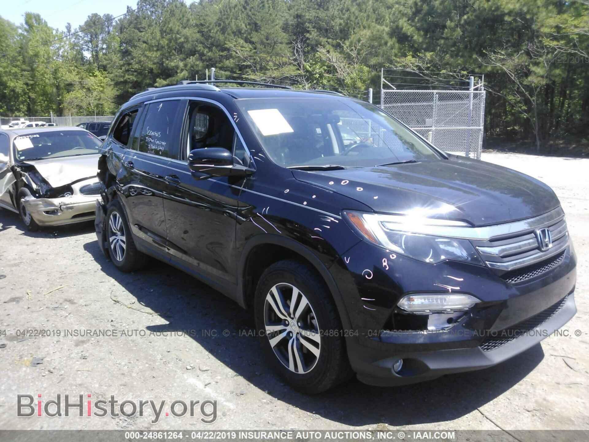 Фотография 5FNYF6H81GB077647 - HONDA PILOT 2016
