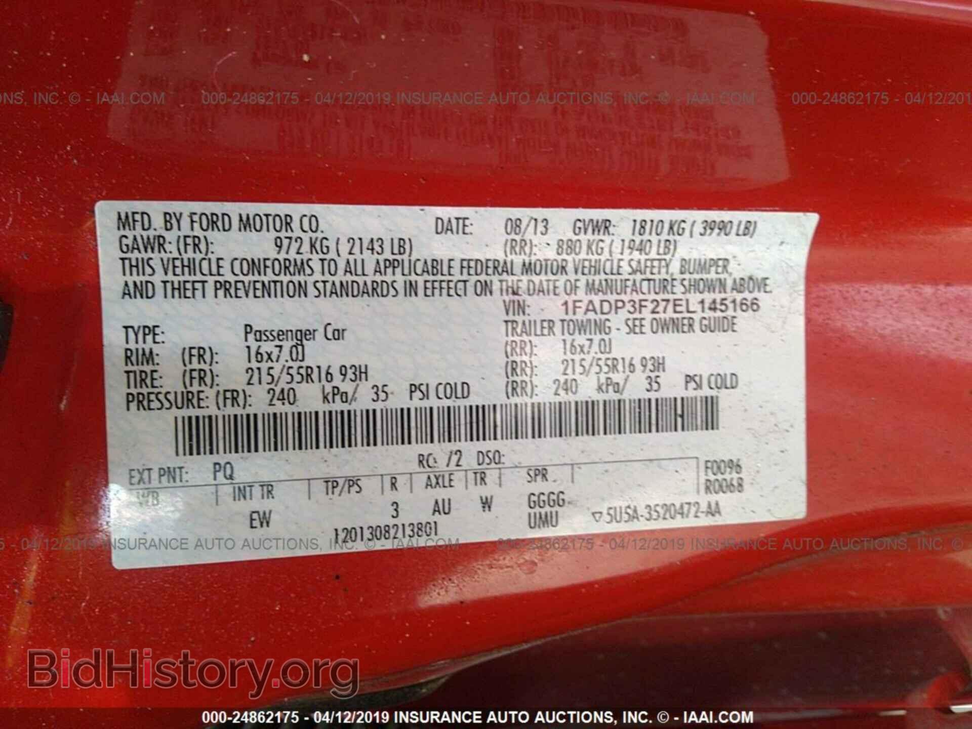 2014 FORD FOCUS - VIN: 1FADP3F27EL145166 - Photo 9