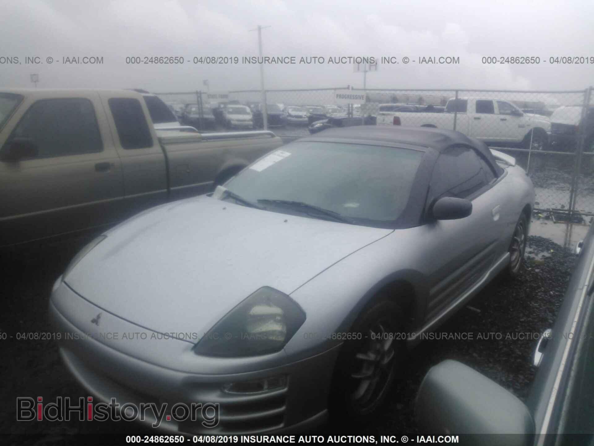 2001 MITSUBISHI ECLIPSE - VIN: 4A3AE85H11E141020 - Фото 2