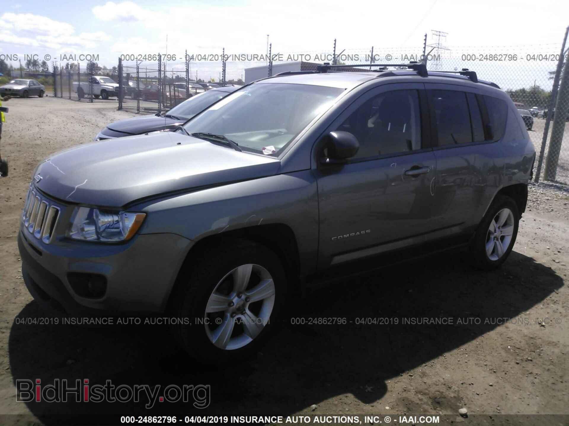 2012 JEEP COMPASS - VIN: 1C4NJDEB5CD694170 - Фото 2