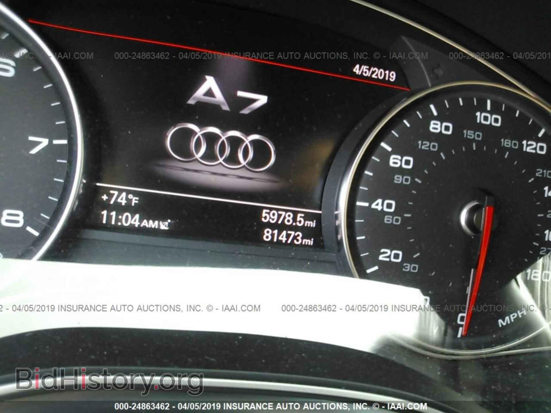2014 AUDI A7 - VIN: WAUWGAFC2EN097285 - Фото 7