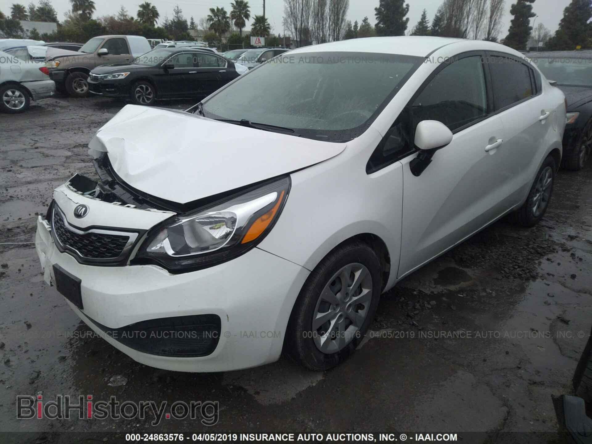 2014 KIA RIO - VIN: KNADN4A36E6401685 - Фото 2