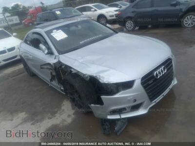 2013 Audi A5 Premium Plus, серебристый — VIN WAULFAFR4DA040750, IAAI