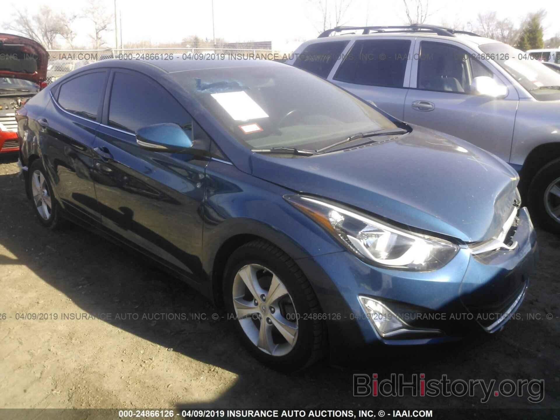 Photo KMHDH4AE4GU568052 - HYUNDAI ELANTRA 2016