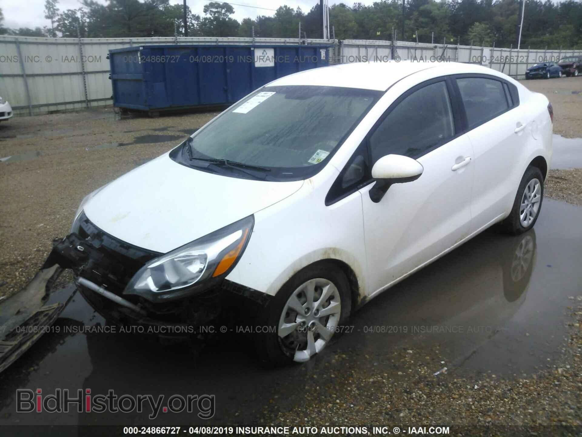 2015 KIA RIO - VIN: KNADM4A36F6506280 - Фото 2