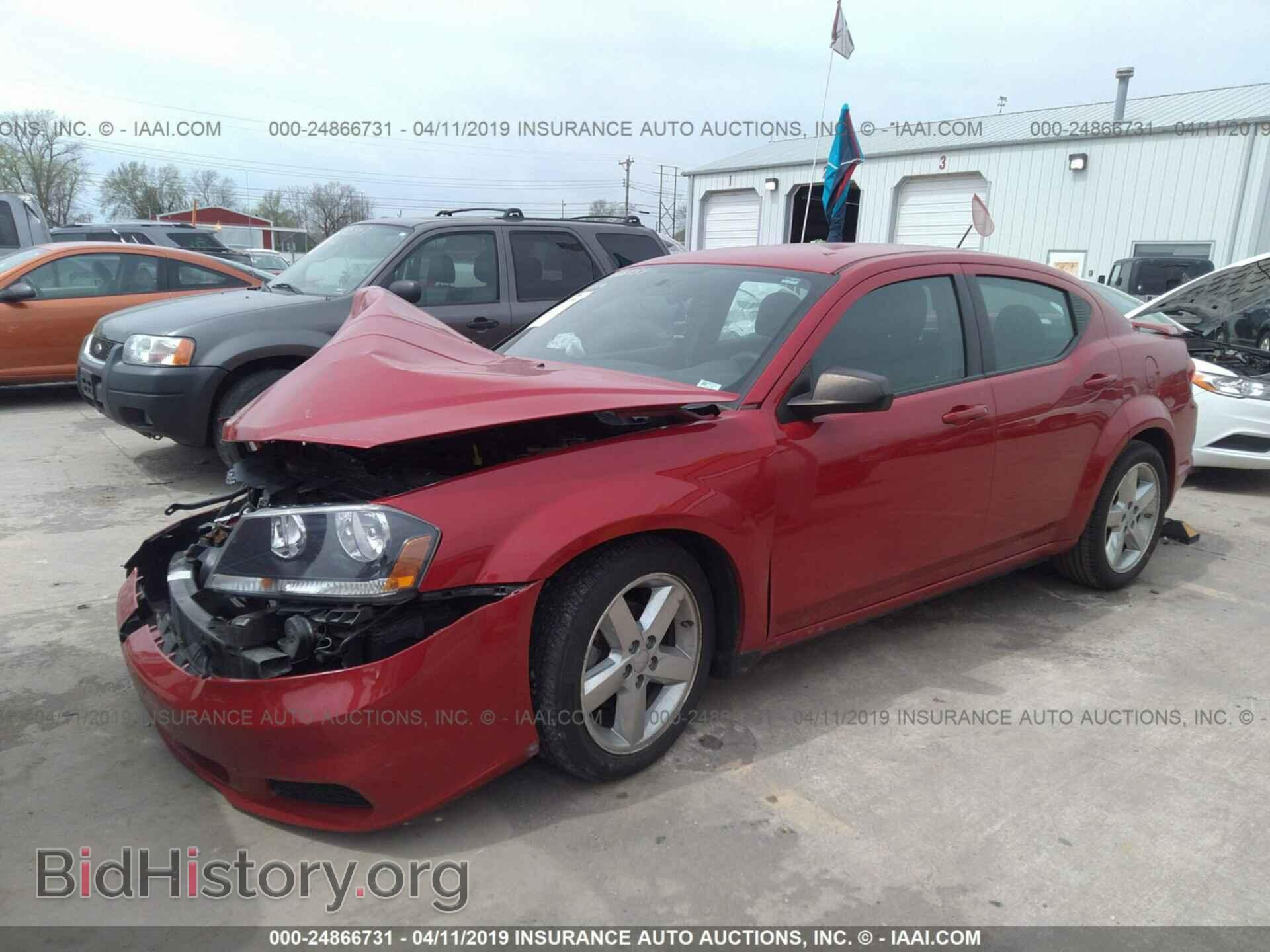 2014 DODGE AVENGER - VIN: 1C3CDZAB1EN165382 - Фото 2