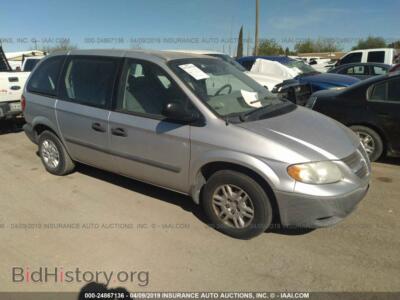 2007 Dodge CARAVAN SE, серебристый — VIN 1D4GP25B67B214797, IAAI