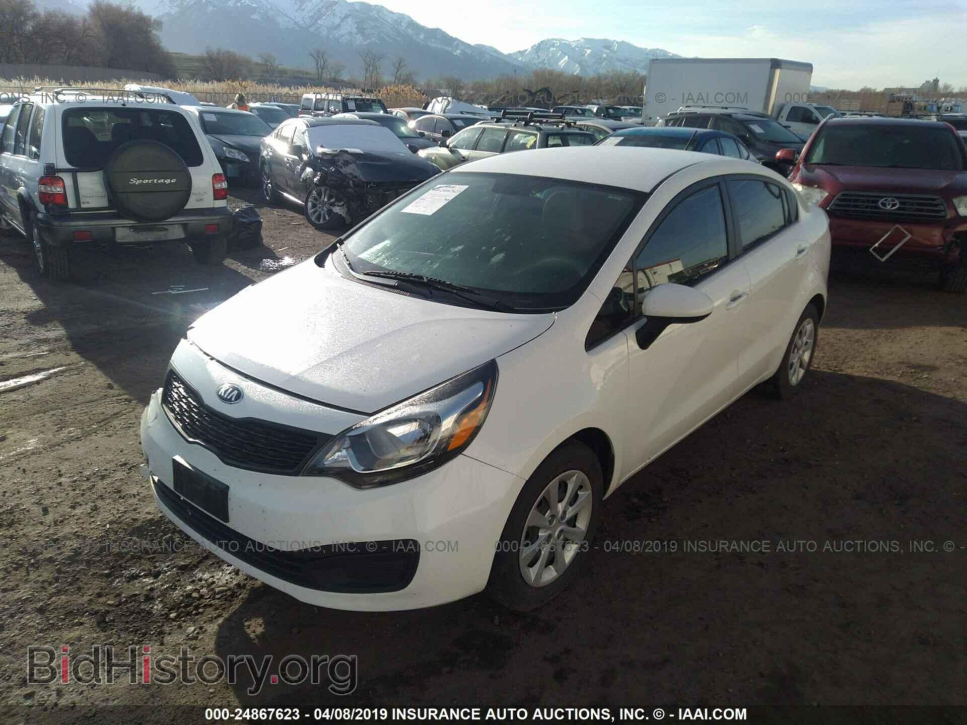 2013 KIA RIO - VIN: KNADM4A34D6178256 - Фото 2