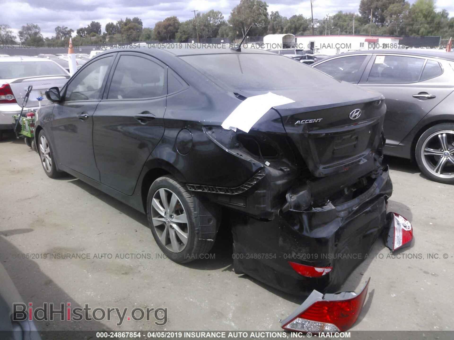 2013 HYUNDAI ACCENT - VIN: KMHCU4AE1DU479221 - Фото 3