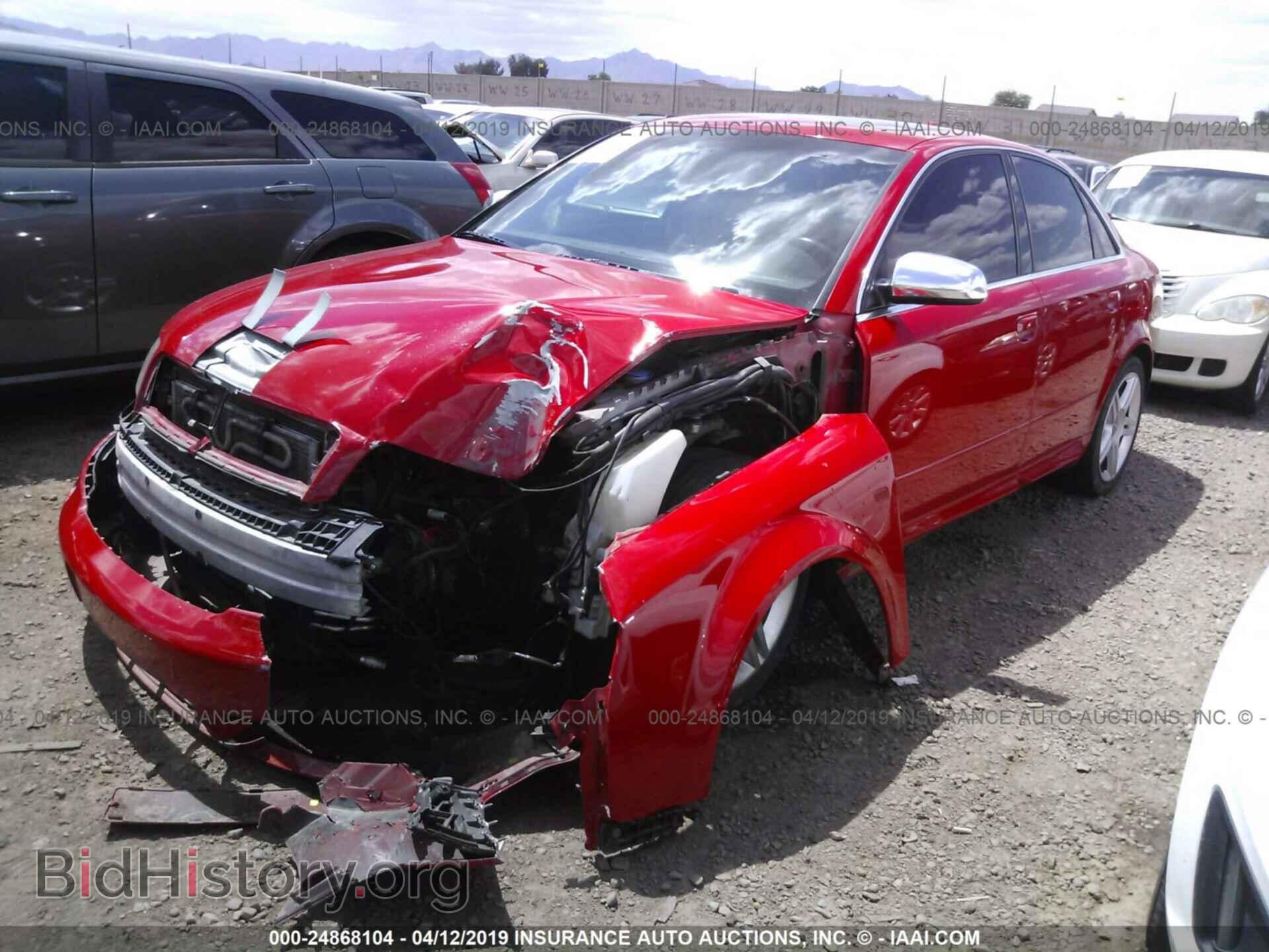 2004 AUDI S4 - VIN: WAUPL68E04A107331 - Фото 2