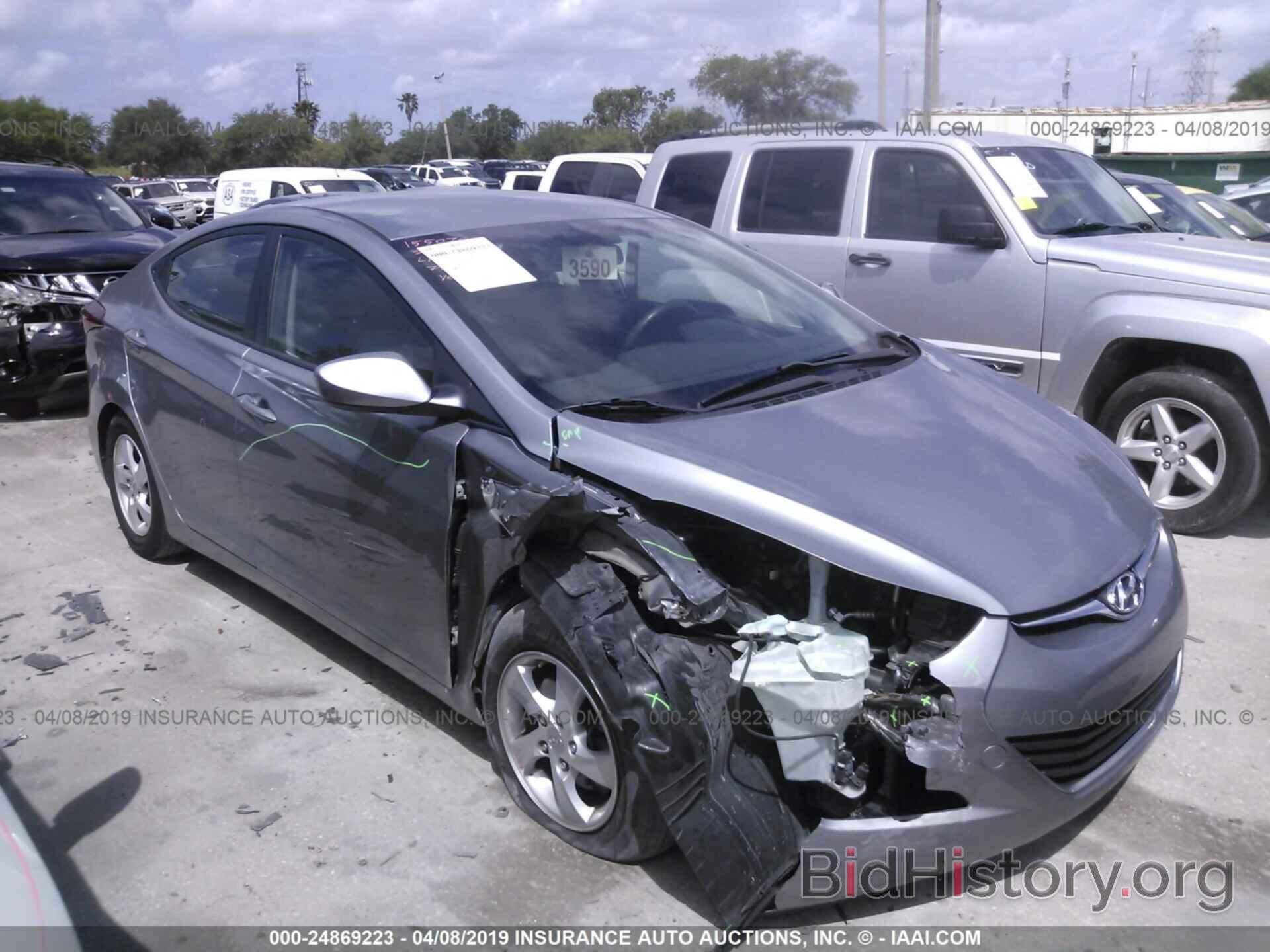 Photo KMHDH4AE3EU169033 - HYUNDAI ELANTRA 2014