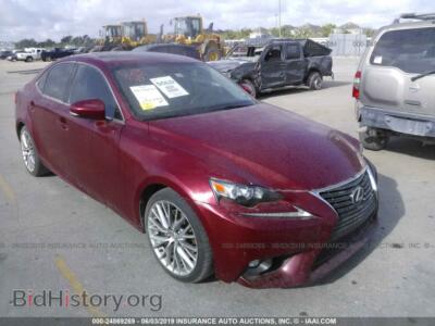 2015 Lexus IS 250, красный — VIN JTHBF1D29F5043593, IAAI