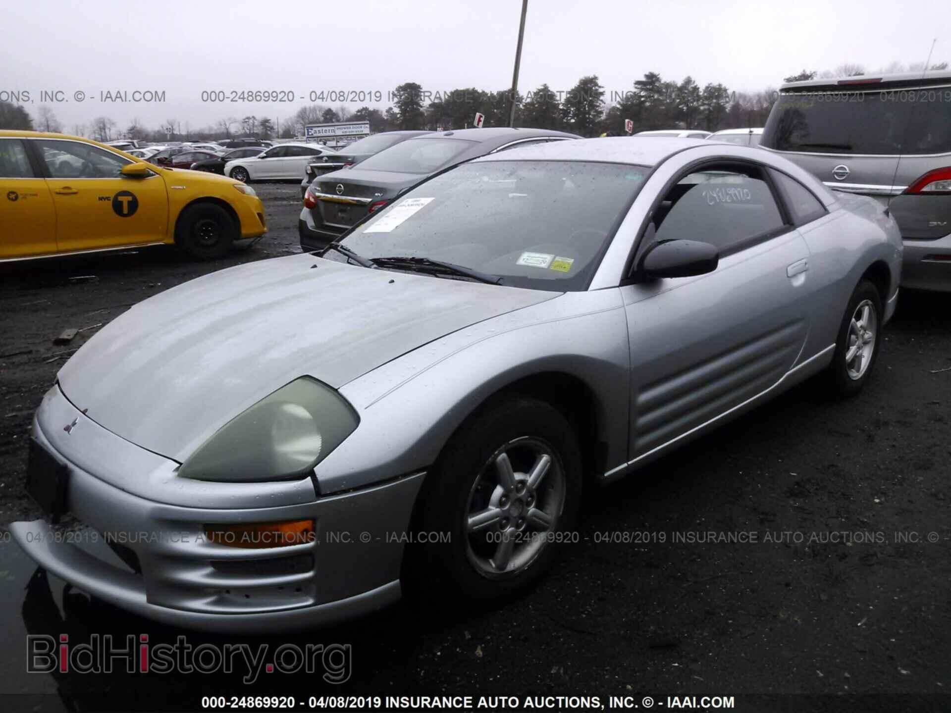 2001 MITSUBISHI ECLIPSE - VIN: 4A3AC34G51E150756 - Фото 2