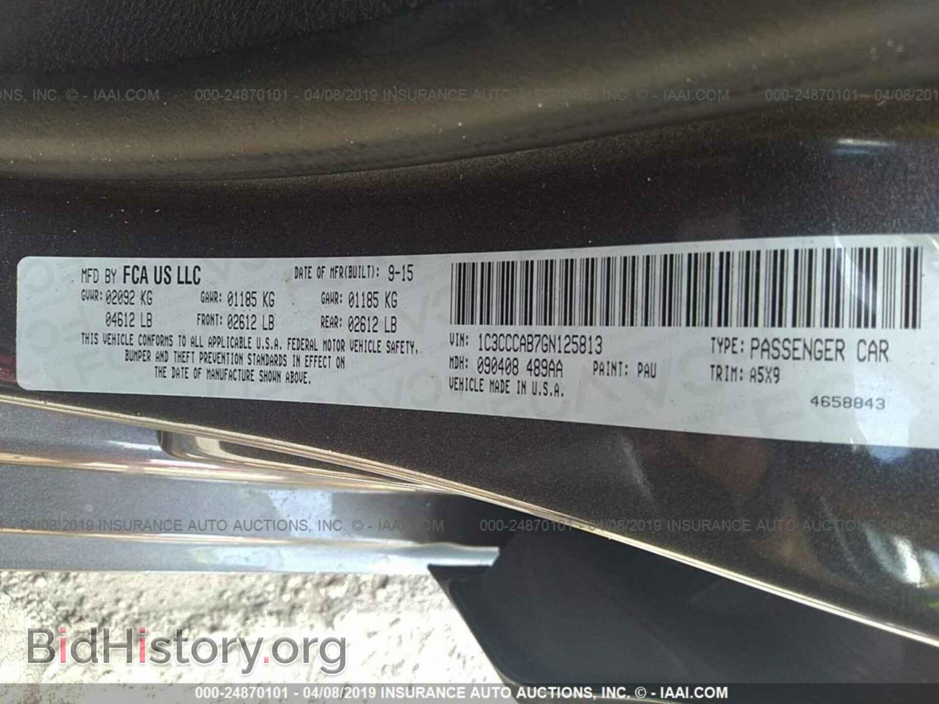 2016 CHRYSLER 200 - VIN: 1C3CCCAB7GN125813 - Photo 9