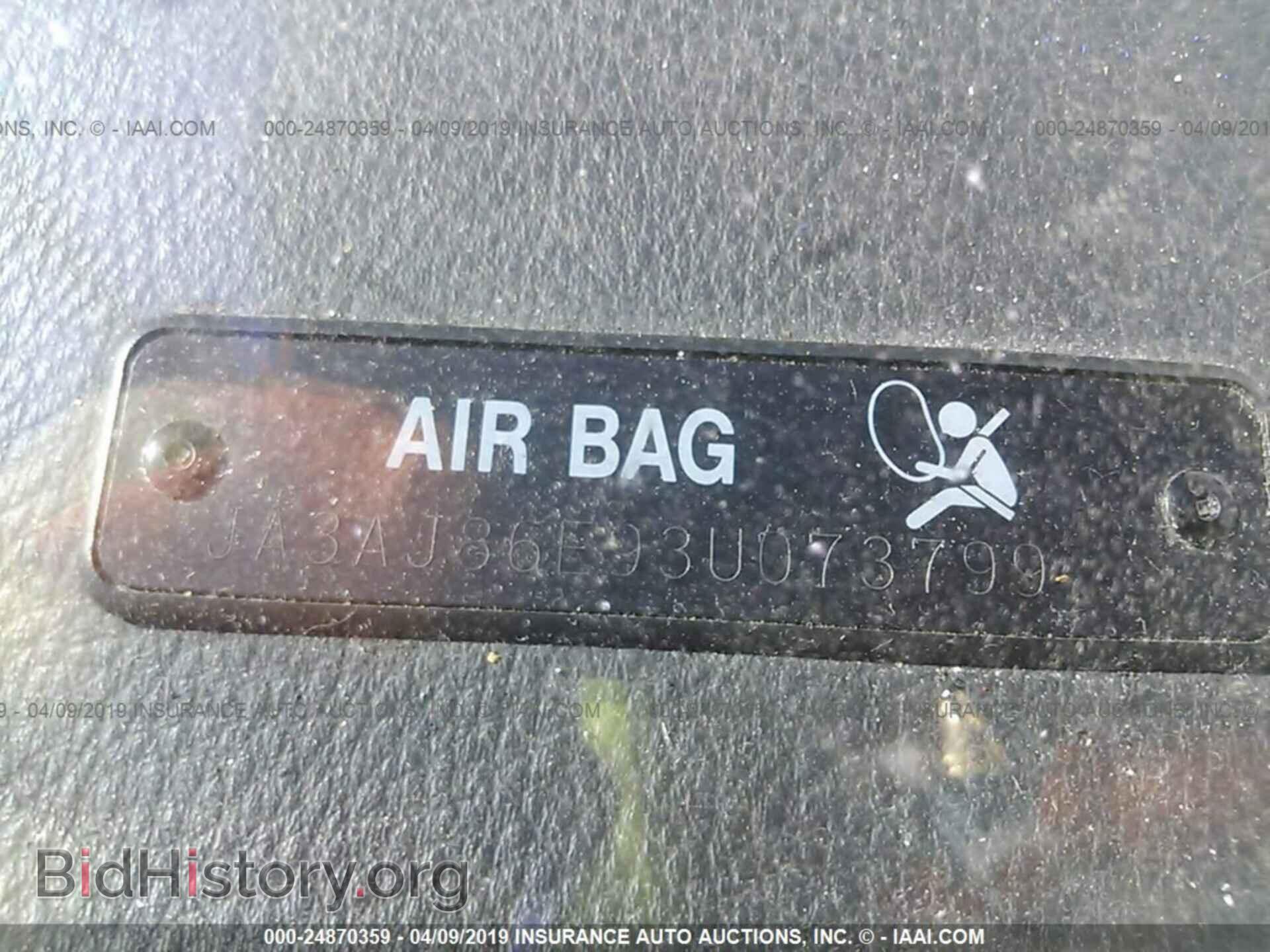 2003 MITSUBISHI LANCER - VIN: JA3AJ86E93U073799 - Фото 9