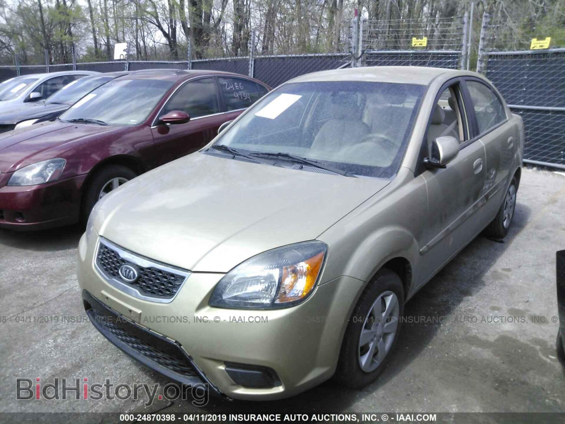2011 KIA RIO - VIN: KNADH4A32B6734873 - Фото 2
