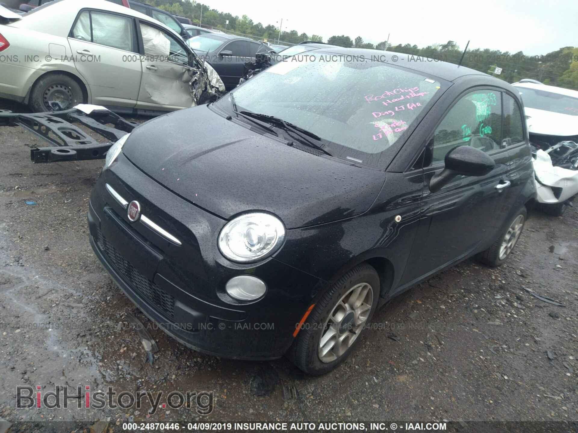 2015 FIAT 500 - VIN: 3C3CFFAR5FT624498 - Фото 2