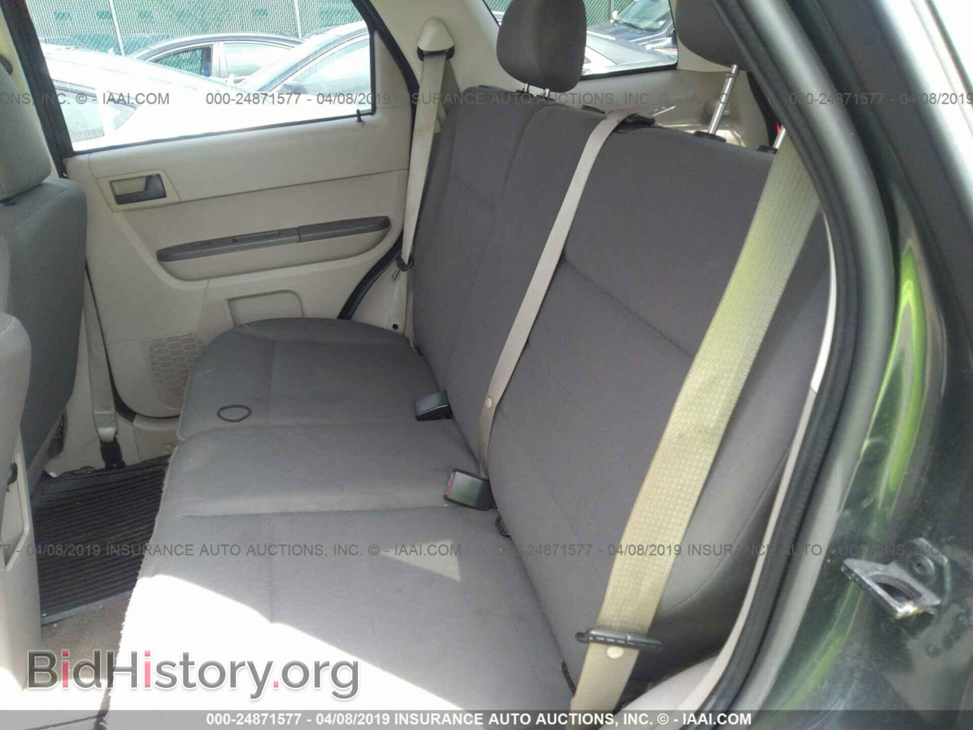 2009 FORD ESCAPE - VIN: 1FMCU02729KC19261 - Фото 8