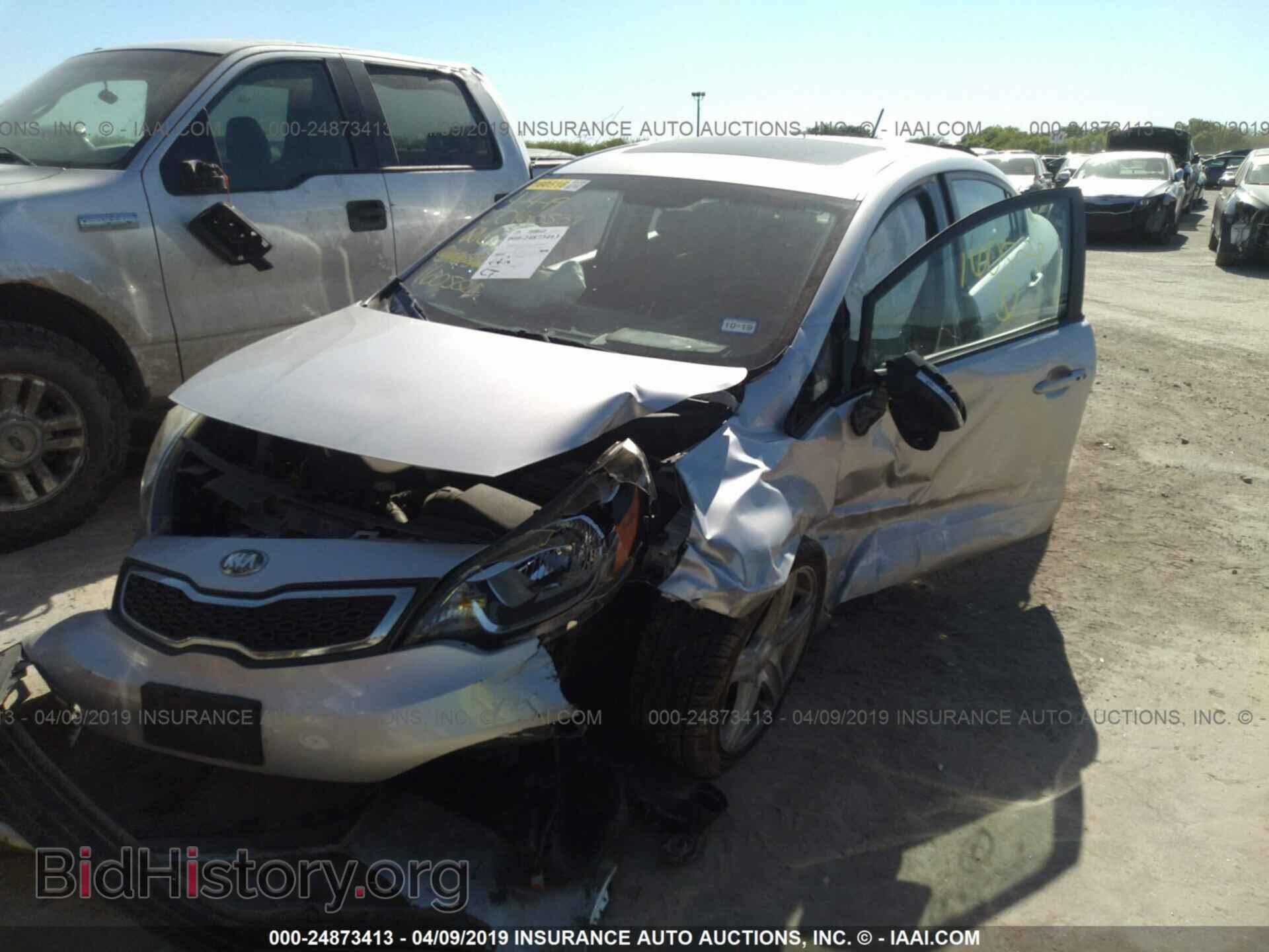 2013 KIA RIO - VIN: KNADN4A32D6160528 - Фото 2