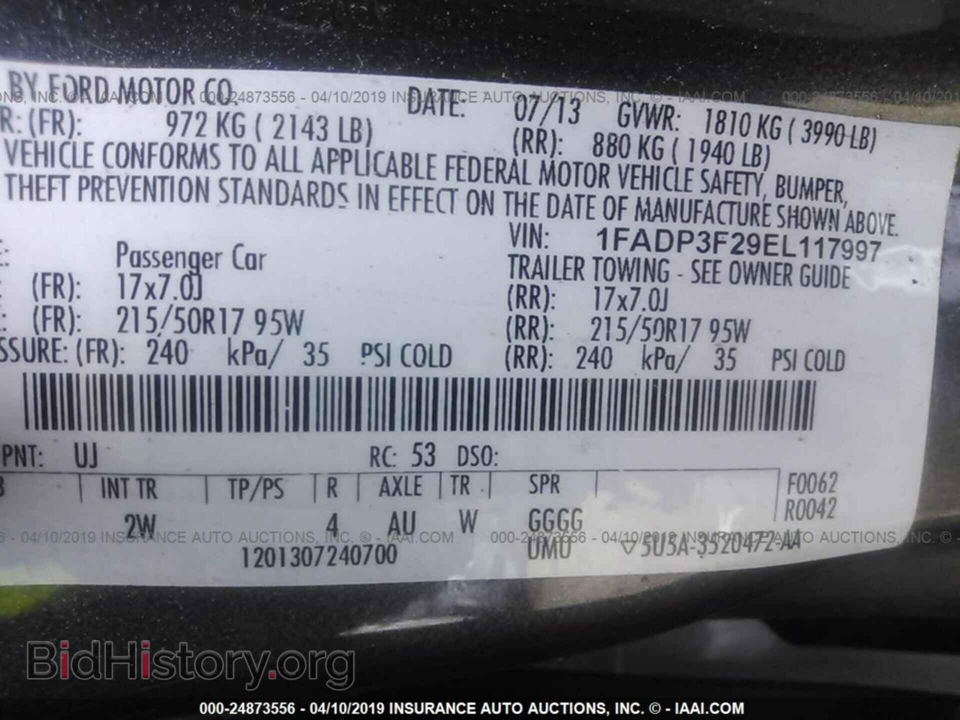 2014 FORD FOCUS - VIN: 1FADP3F29EL117997 - Photo 9