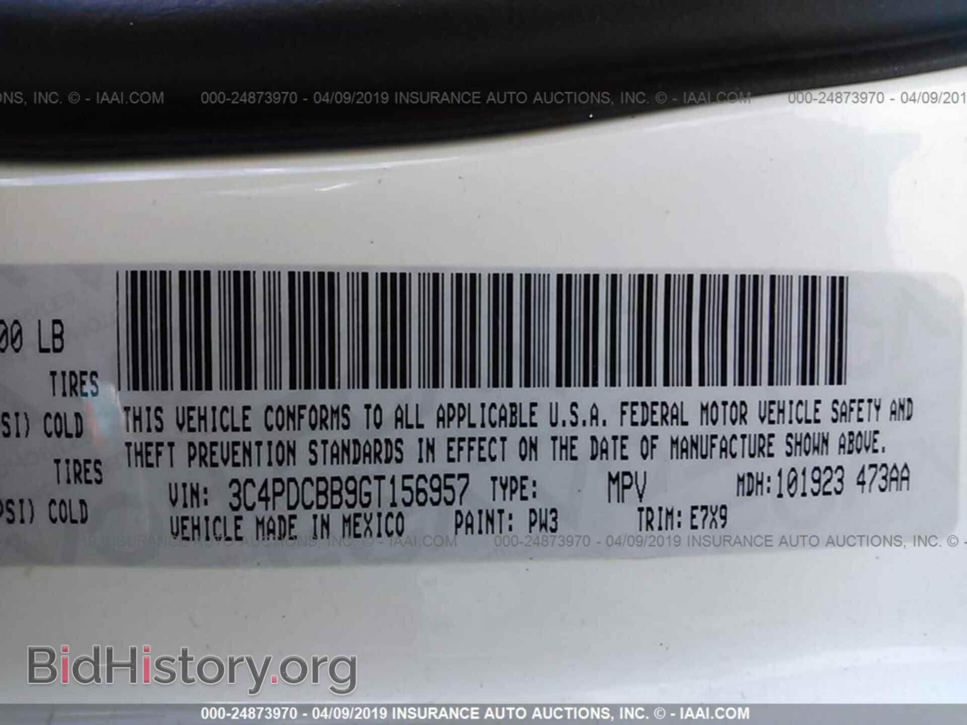 2016 DODGE JOURNEY - VIN: 3C4PDCBB9GT156957 - Photo 9